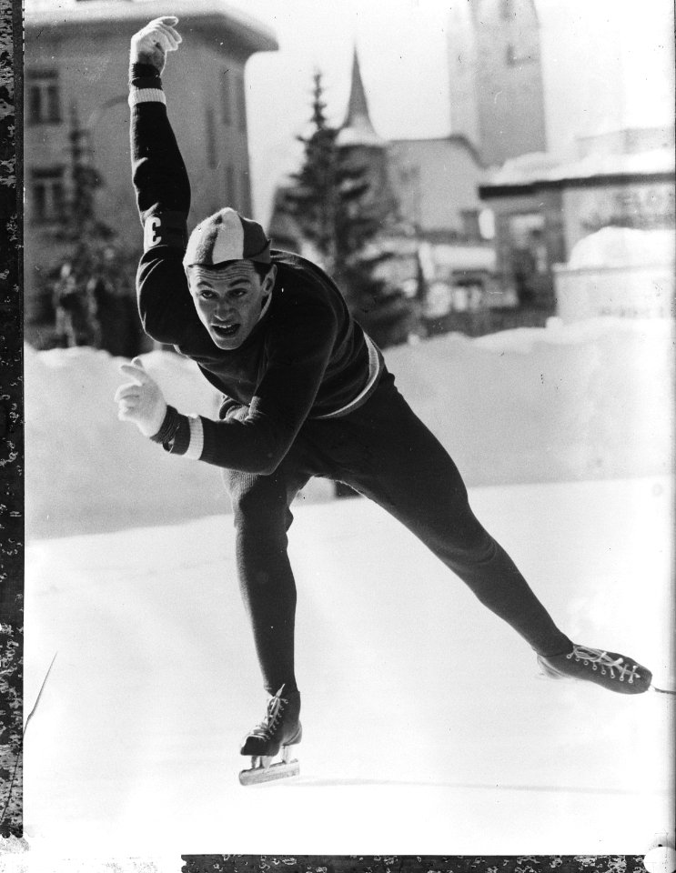 Henk van de Grift , de beste Nederlander op de 500 meter, Bestanddeelnr 910-9943