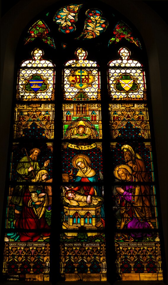 Stained glass colors catholic