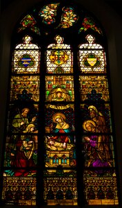 Stained glass colors catholic photo