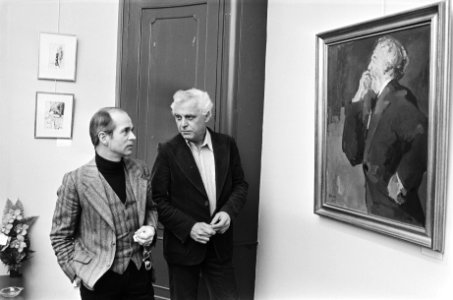 Henk van Ulsen opent tentoonstelling Hans Baayens in Amsterdam Henk van Ulsen (, Bestanddeelnr 929-5765