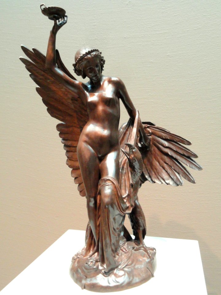 Hebe and the Eagle of Jupiter, modeled c. 1852, by Francois Rude, bronze - Art Institute of Chicago - DSC09539