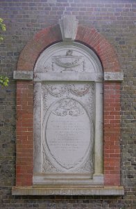 Heathcote Family Mausoleum at All Saints Church, Main Road, Hursley (NHLE Code 1350520) (May 2021) (Plaque)