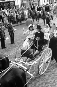 Heamilel koningin in Bolsward. Tocht door de stad, Bestanddeelnr 912-7038