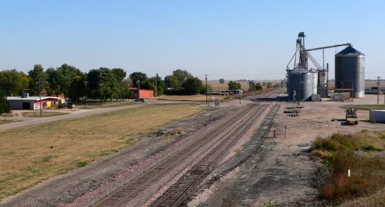 Heartwell, Nebraska from overpass