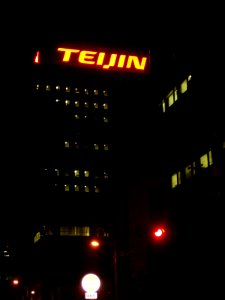 Headquarter of Teijin Limited at night 2