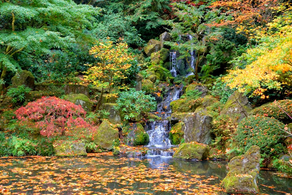 Heavenly Falls - Portland Japanese Garden - Portland, Oregon - DSC08312