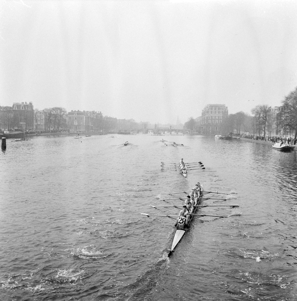 Head of the River , overzicht tijdens de race op de Amstel, Bestanddeelnr 917-6108