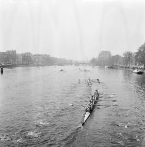 Head of the River , overzicht tijdens de race op de Amstel, Bestanddeelnr 917-6108