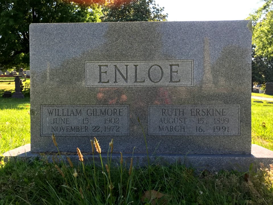 Headstone of William G. Enloe