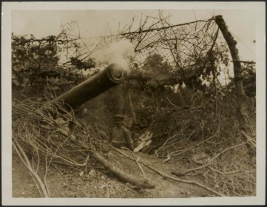 Heavy gun in action, Bestanddeelnr 158-2513