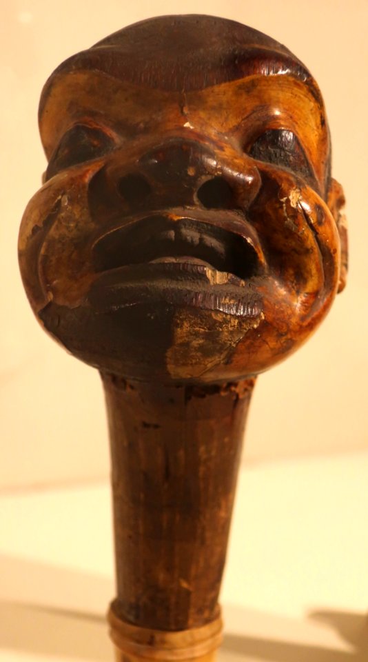 Head of male Bunraku puppet from Japan, early 18th century
