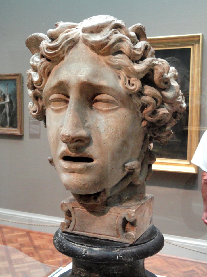 Head of Medusa, c. 1801, by Antonio Canova, plaster - Art Institute of Chicago - DSC09522