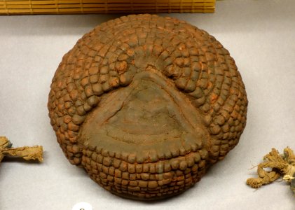 Headpiece for female dancer (uyembi), fiber, clay, and rice hull - Lwena-Chokwe - Royal Museum for Central Africa - DSC05838