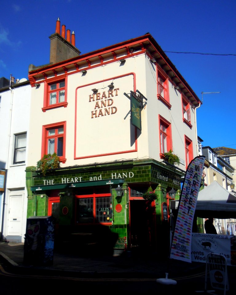 Heart and Hand pub, 75 North Road, North Laine, Brighton (February 2018)