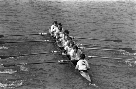 Head of the River op Amstel nr 13 Laga in actie, nr 1 Nereus Oheauius in acti, Bestanddeelnr 927-0970