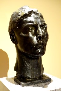 Head of Apollo with Neck, by Emile-Antoine Bourdelle, 1900, bronze - National Museum of Western Art, Tokyo - DSC08510