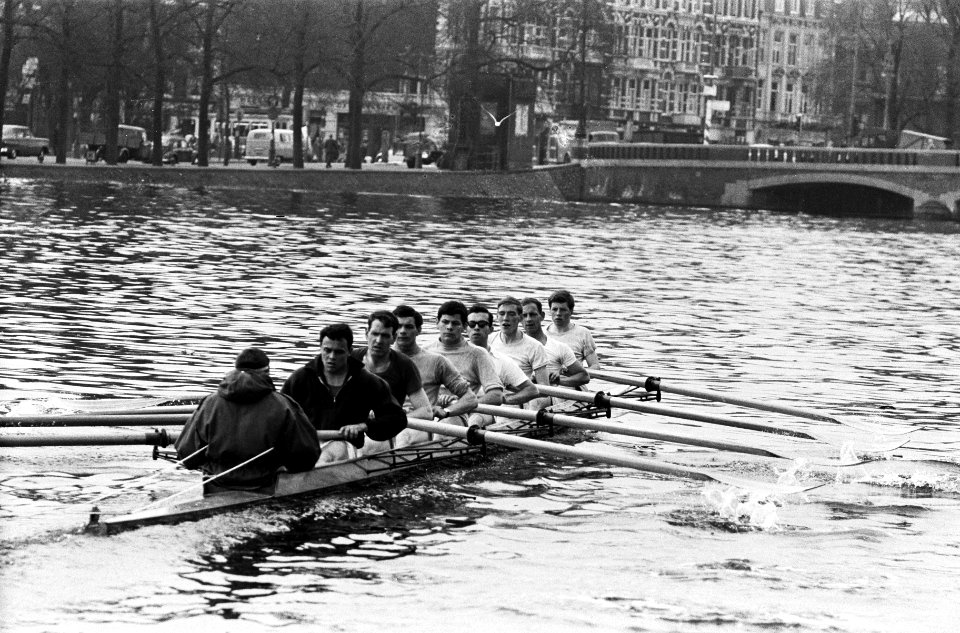 Head of the River , de eerste acht van de Hoop tijdens de training, Bestanddeelnr 915-0612