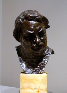 Head of Balzac, by Auguste Rodin, 1893-1895, bronze - Portland Museum of Art - Portland, Maine - DSC03953