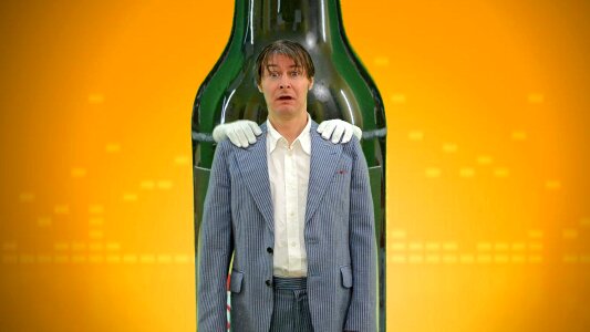 Beer bottle move alcohol