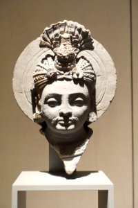 Head of a Bodhisattva, Gandhara, 2nd century AD, schist - Ethnological Museum, Berlin - DSC01663