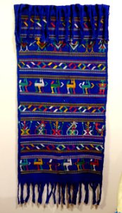 Head cloth, su't, Ixil Maya, Cotzal, mid 20th century, cotton - Textile Museum of Canada - DSC01362