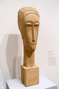 Head of a Woman (Anatolia) by Amedeo Modigliani, 1911-1912, limestone - Fogg Art Museum, Harvard University - DSC00734