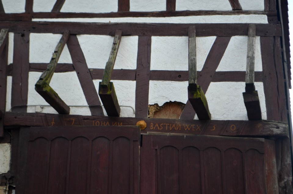 Heftrich, Hintergasse 1, Scheune, Detail