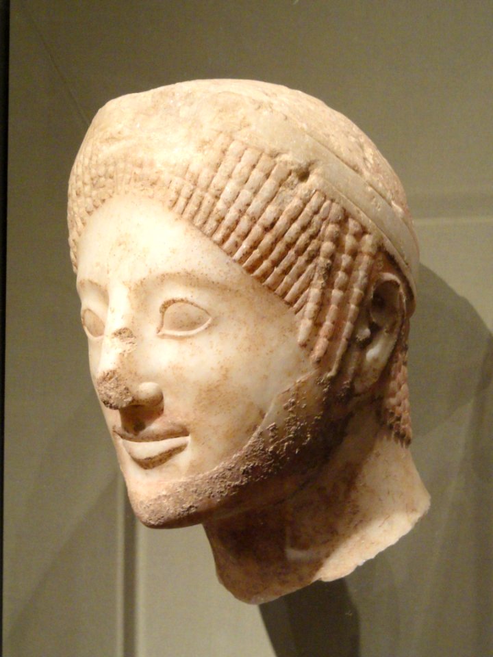 Head of a Man, 550-540 BC, Naxian marble - Cleveland Museum of Art - DSC08182