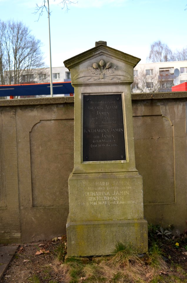 Heddernheim, Friedhof, Grab Georg Jamin