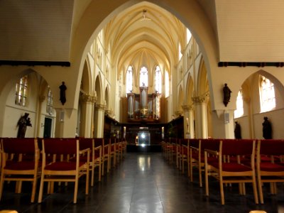Heeswijk abdij Berne, Rijksmonument 520574 abdijkerk interieur, schip