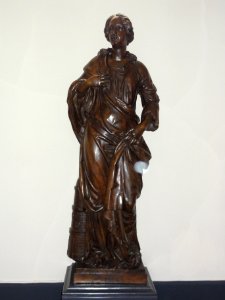 Heeswijk abdij Berne, Rijksmonument 520574 abdijkerk, heiligenbeeld 2