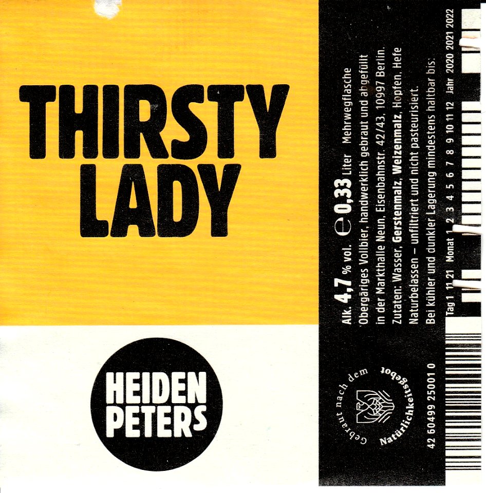 Heidenpeters - Thirsty Lady