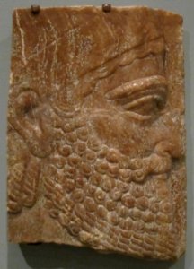 Head of a Man, Anatolia, from the Fortress of Sargon at Khorsabad, 717-707 BCE, HAA