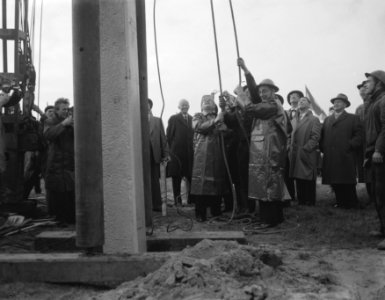 Heien van de eerste paal voor de nieuwe RAI, Bestanddeelnr 909-9551