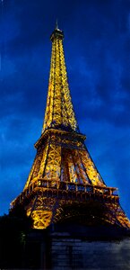 Dusk lighted landmark