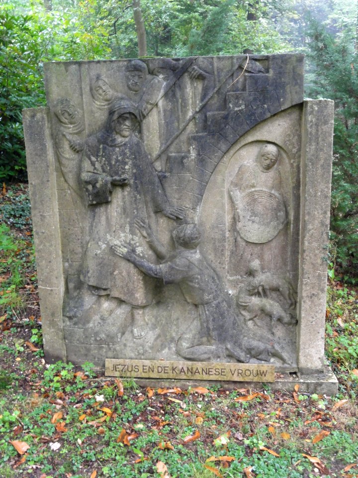 Heilig Land Stichting Rijksmonument 523633 Jezus en de Kananese vrouw, reli-art Piet Gerrits
