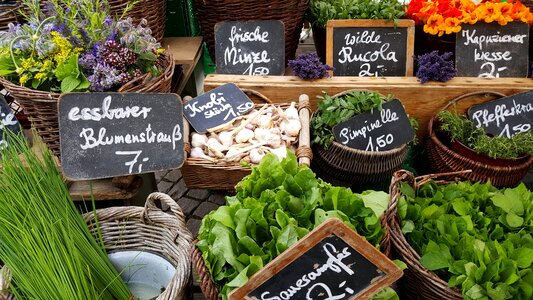 Market stall farmers local market romantic photo