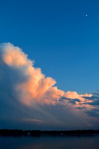 Sky moon nature photo