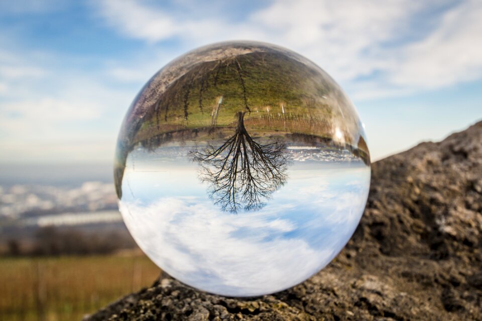 Round colorful transparent