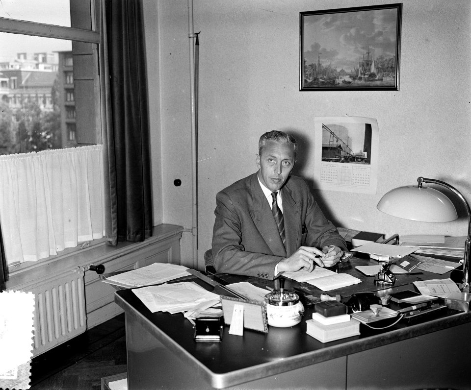 Heer Van de Linden Rotterdam portret opdracht fa. Bolijn, Bestanddeelnr 906-7213