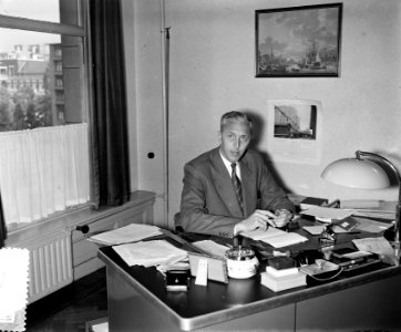 Heer Van de Linden Rotterdam portret opdracht fa. Bolijn, Bestanddeelnr 906-7213