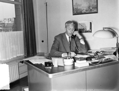 Heer Van de Linden Rotterdam portret opdracht fa. Bolijn, Bestanddeelnr 906-7212