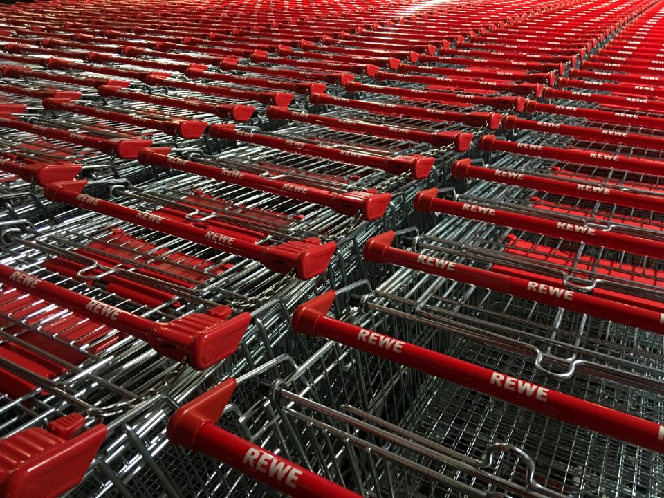 Commercial purchasing trolley