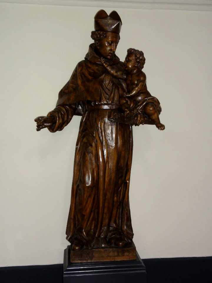 Heeswijk abdij Berne, Rijksmonument 520574 abdijkerk, beeld St.Antonius van Padua