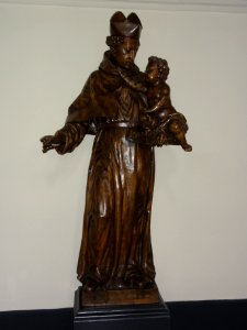 Heeswijk abdij Berne, Rijksmonument 520574 abdijkerk, beeld St.Antonius van Padua