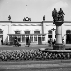 HUA-150324-Gezicht op het N.S.-station Gouda te Gouda
