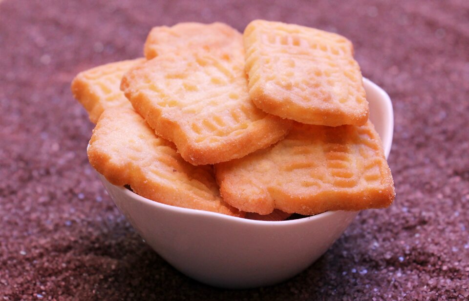 Small cakes nibble cookie photo