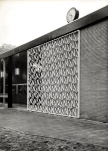 HUA-150246-Afbeelding van het afsluithek van het N.S.-station Driebergen-Zeist te Driebergen-Rijsenburg (zijde Zeist)