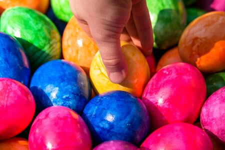 Colorful color happy easter
