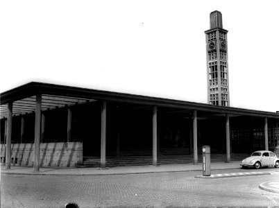 HUA-150293-Gezicht op het N.S.-station Enschede te Enschede